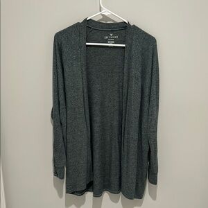 Soft Grey Open Cardigan Sweater
